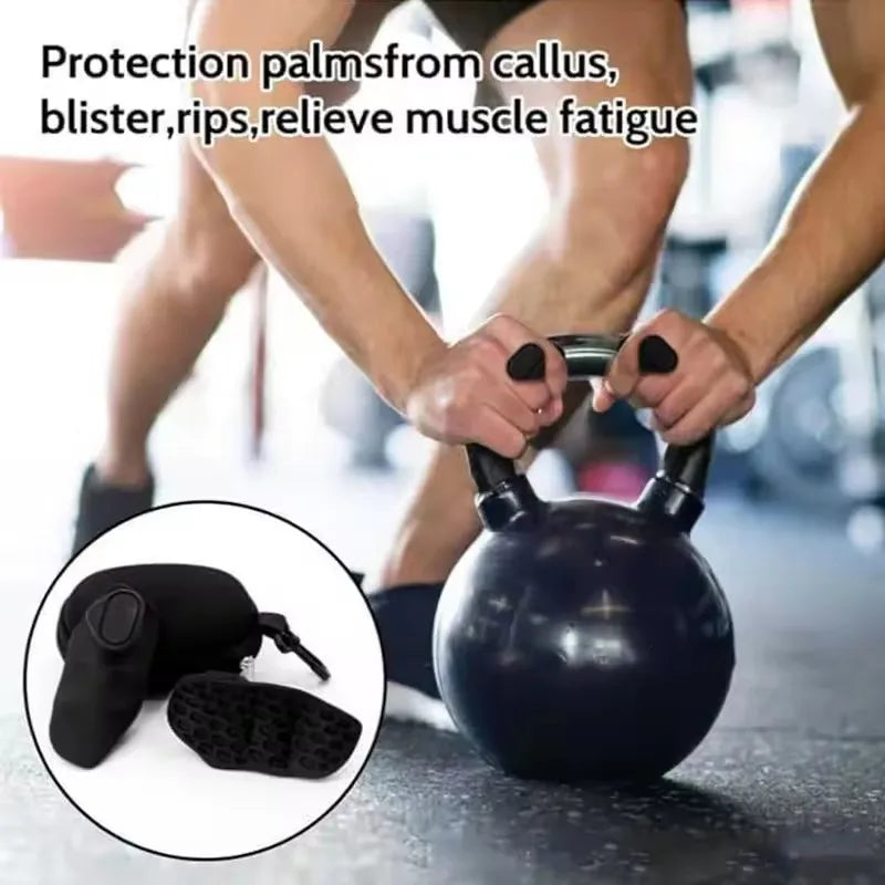Silicone Palm Grip Gym Gloves – Anti-Slip Pull-Up & Weightlifting Grips
