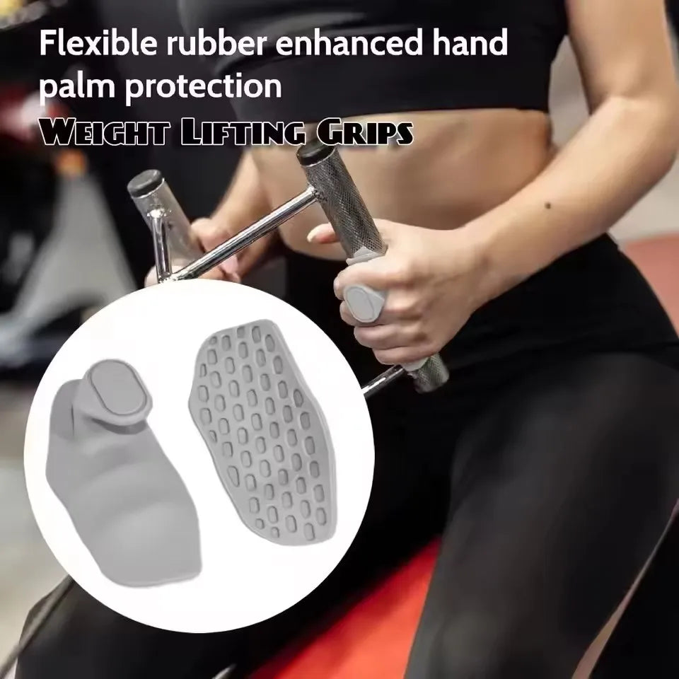 Silicone Palm Grip Gym Gloves – Anti-Slip Pull-Up & Weightlifting Grips